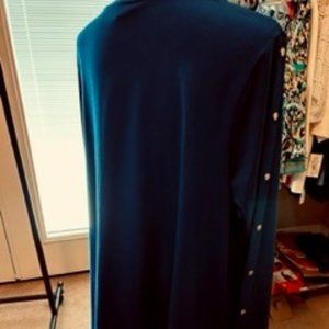 Chicos Cosmic Cobalt Tunic Long Sleeved Tunic Size 4 (20-22)